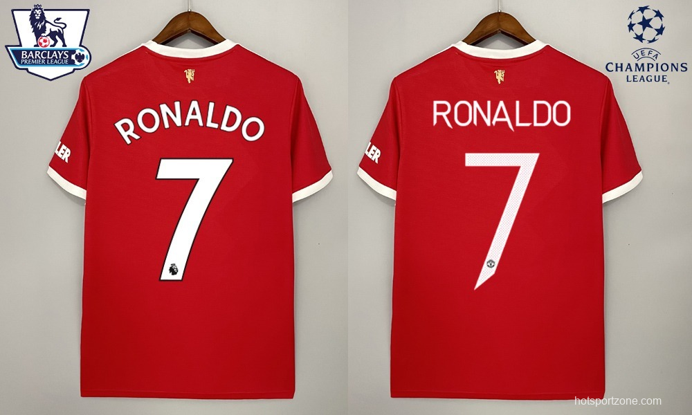 21/22 Manchester United home Soccer Jersey