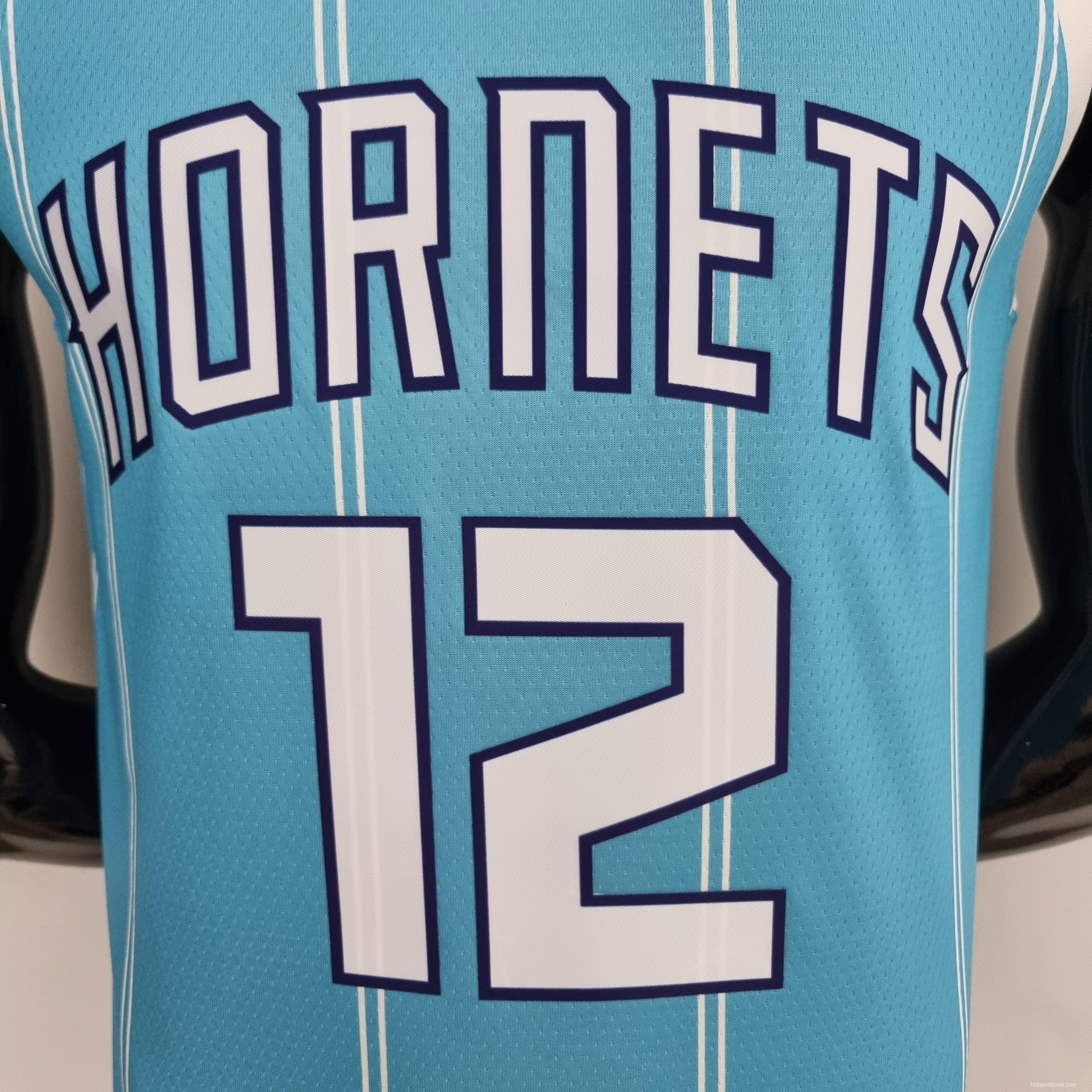 75th Anniversary Oubre jr.#12 Charlotte Hornets Blue NBA Jersey