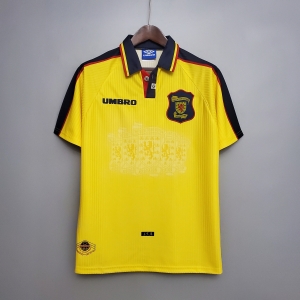 Retro Scotland 96/98 Yellow Soccer Jersey