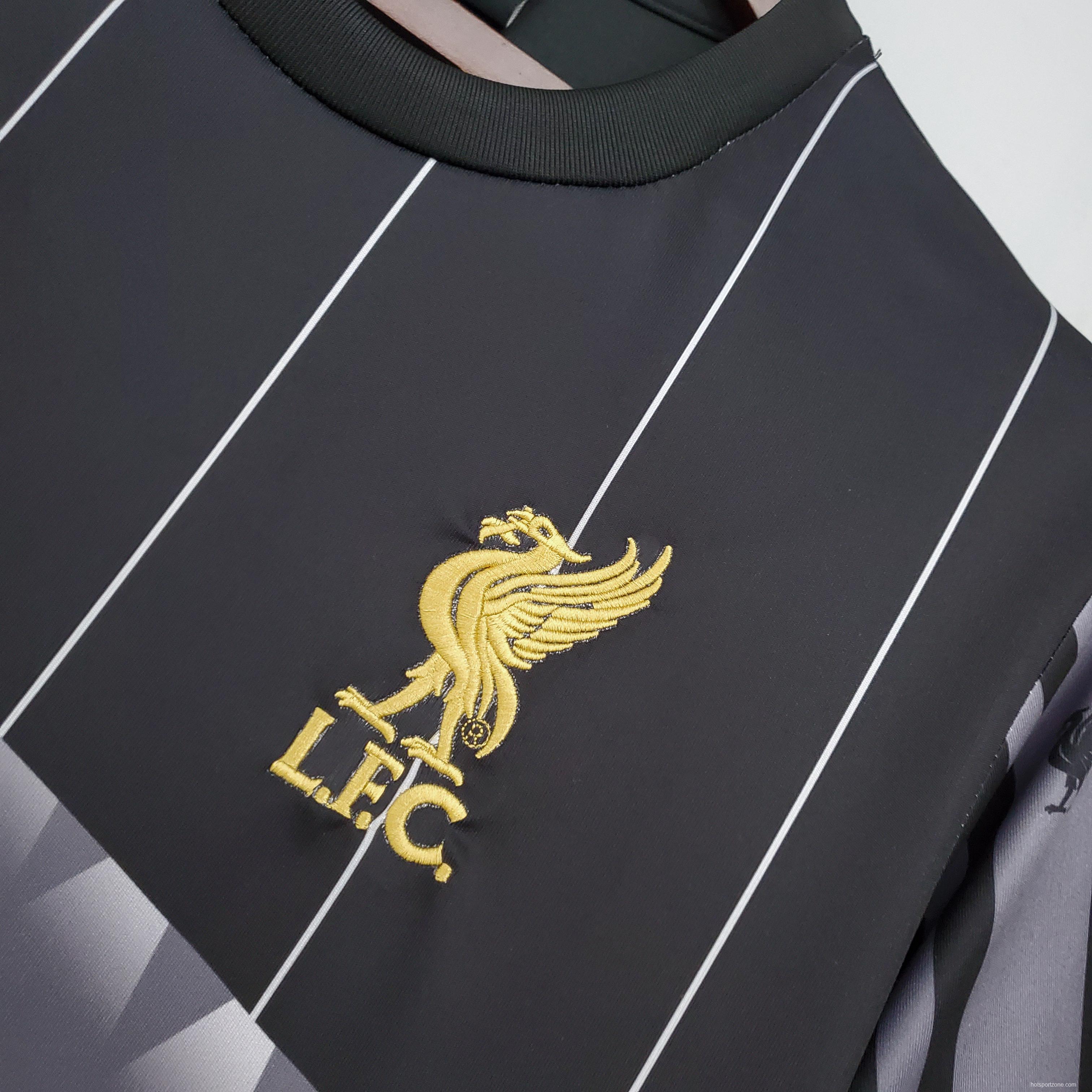 Retro Liverpool Champion Special Edition Black Soccer Jersey