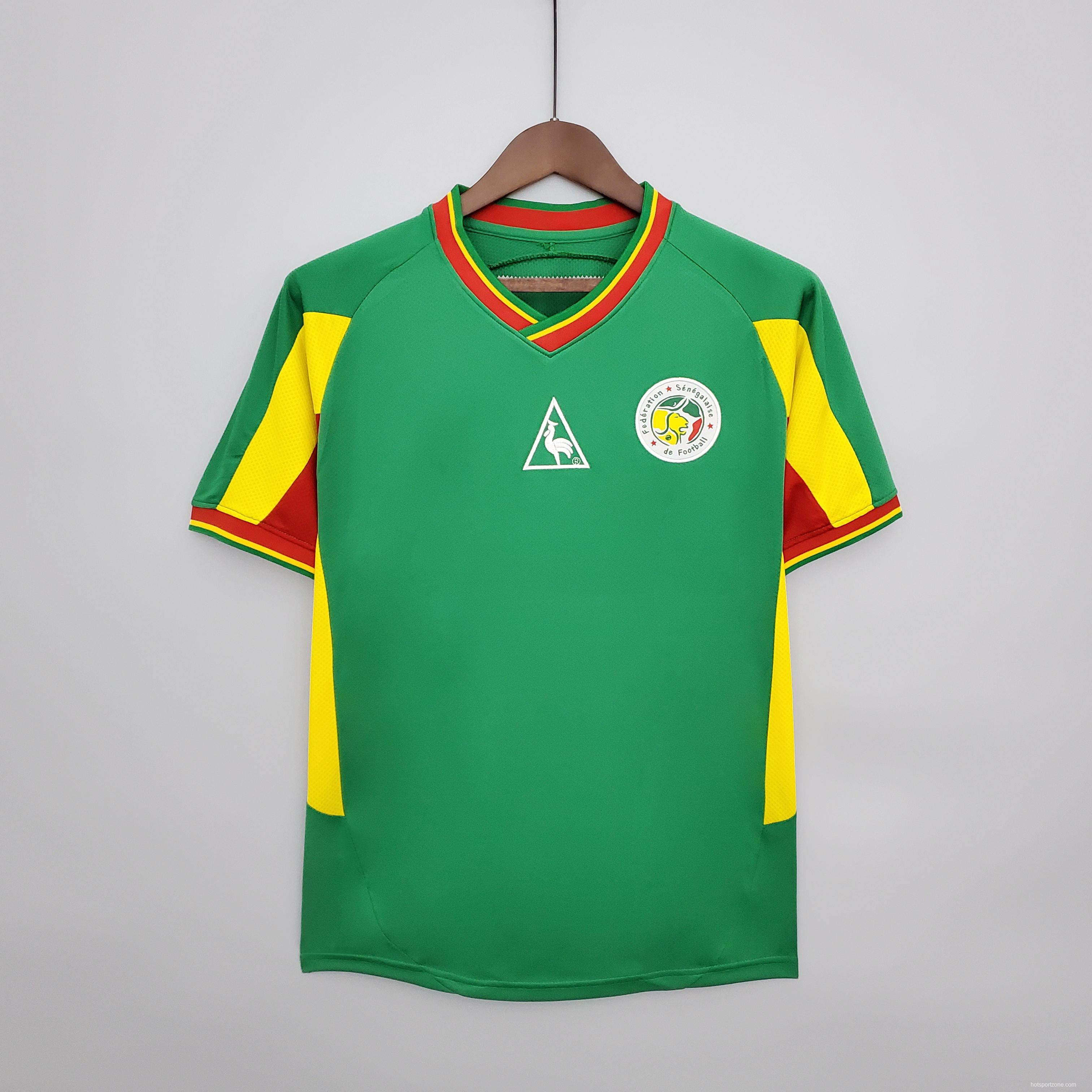 Retro 2002 Senegal green Soccer Jersey