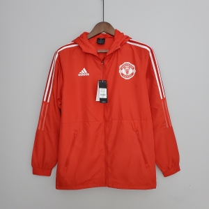 2022 Manchester United Windbreaker Red Soccer Jersey