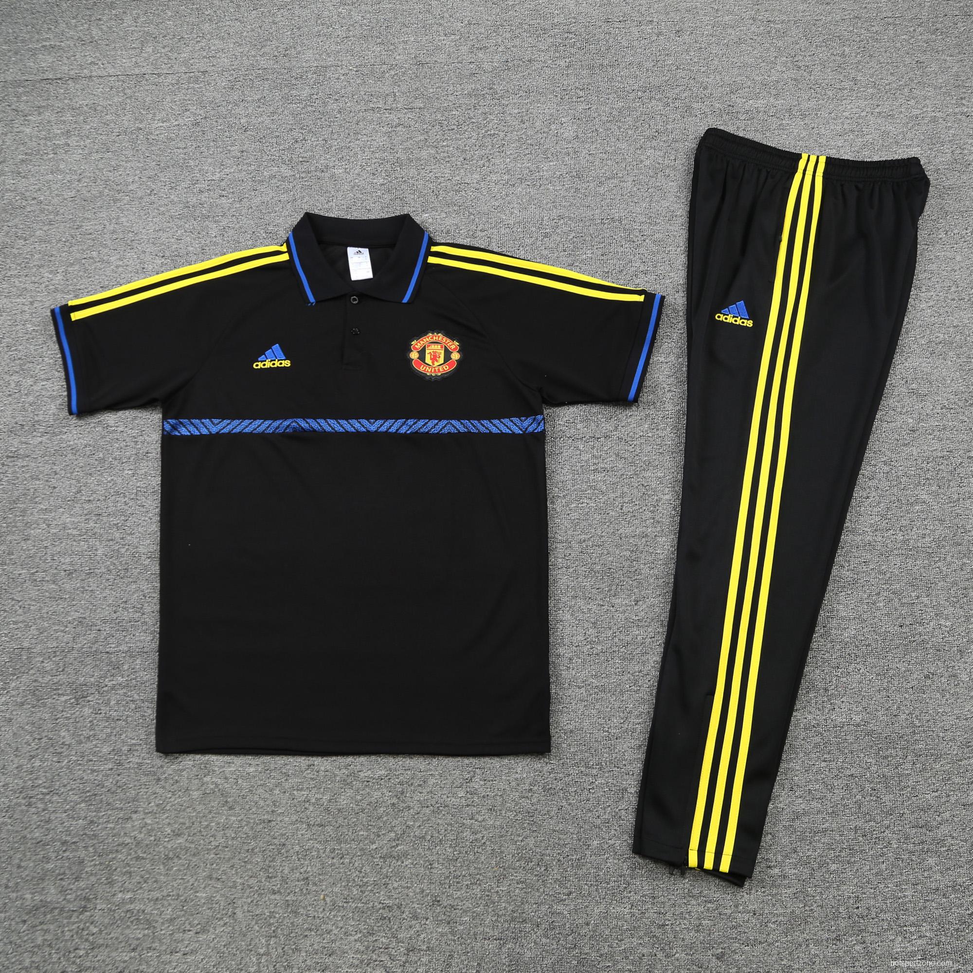 Manchester United POLO kit black and blue stripes(not supported to be sold separately)