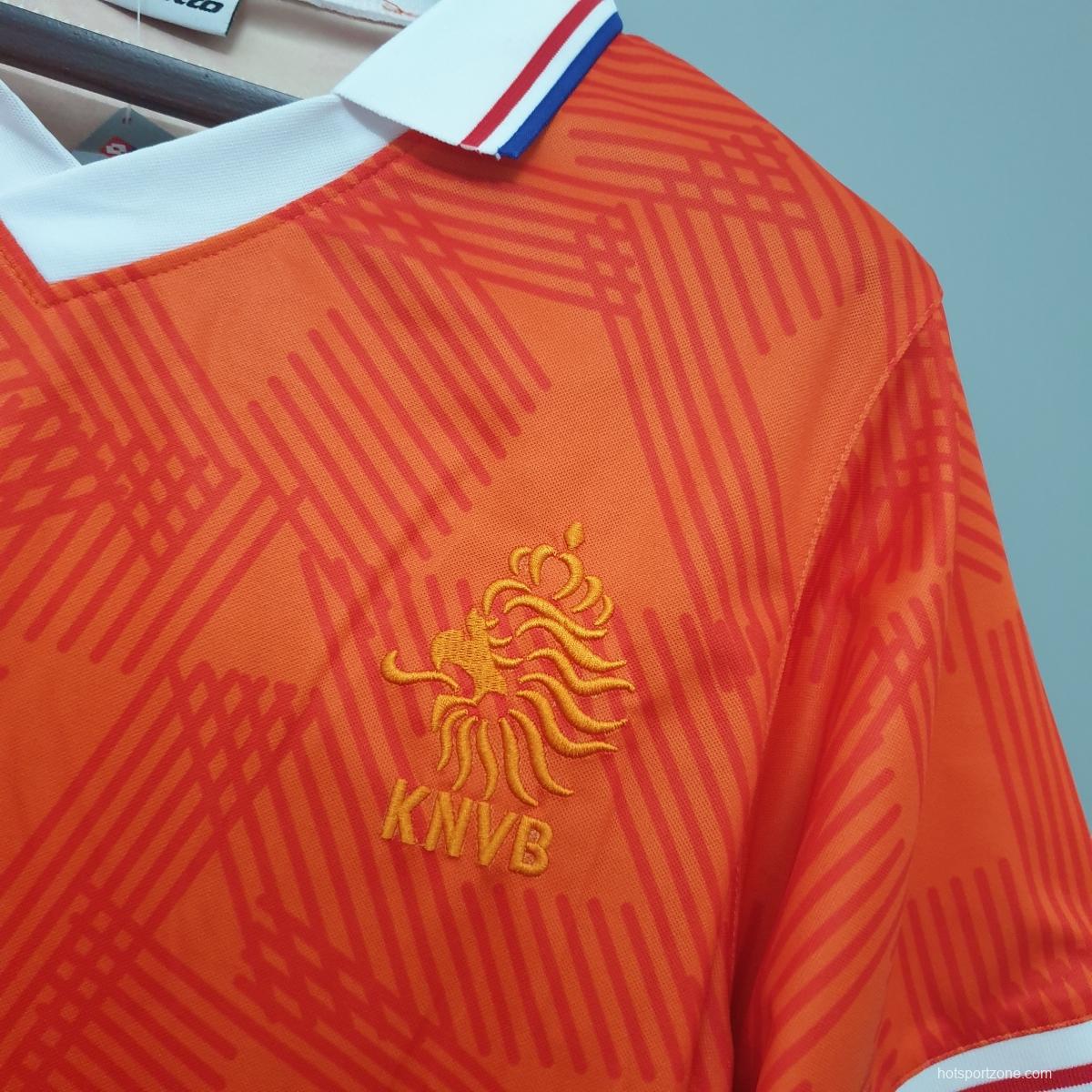 Netherlands 1991 retro shirt home Soccer Jersey