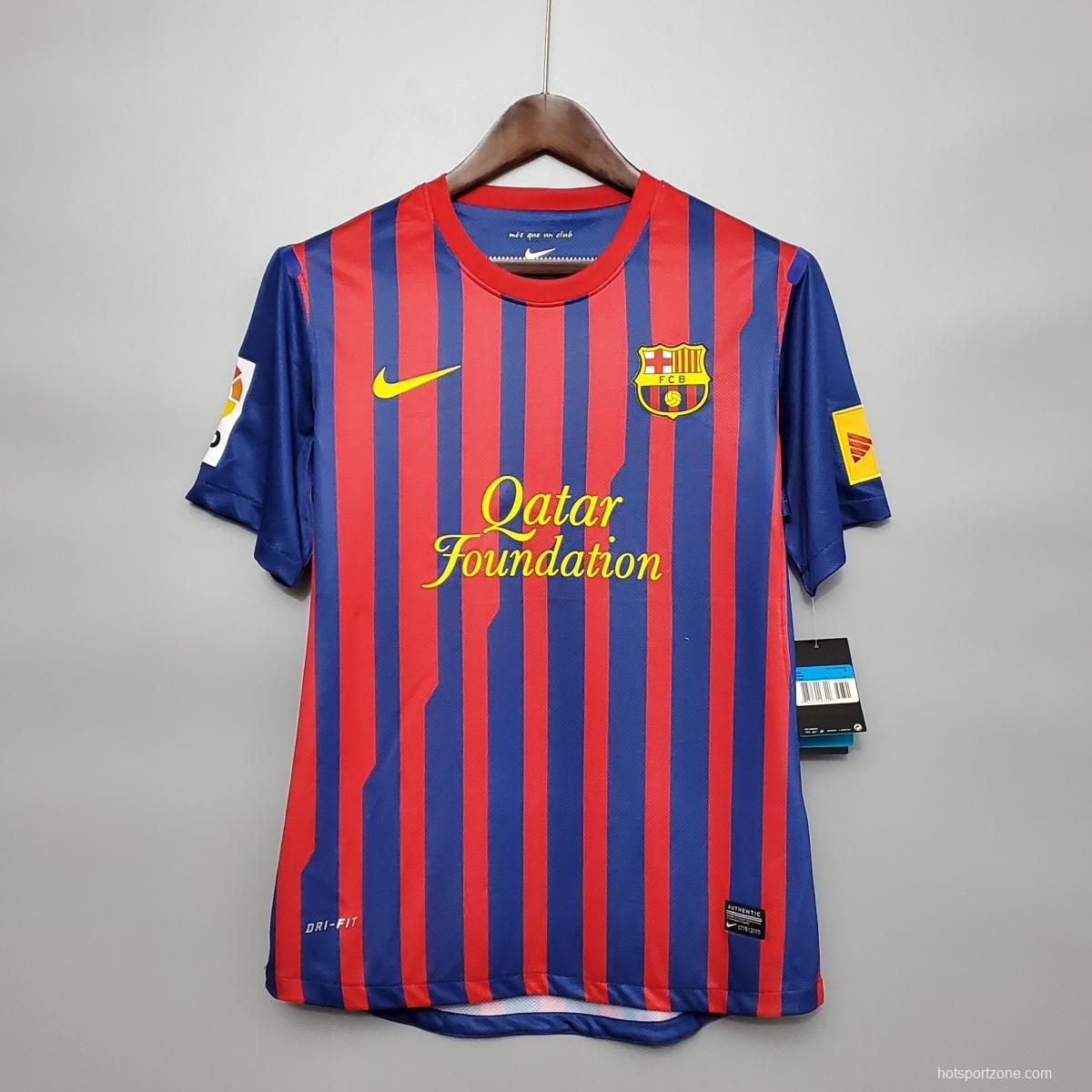 Retro Barcelona 11/12 home Soccer Jersey