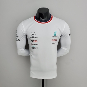 F1 Formula One 2022 Mercedes Long Sleeve White S-5XL