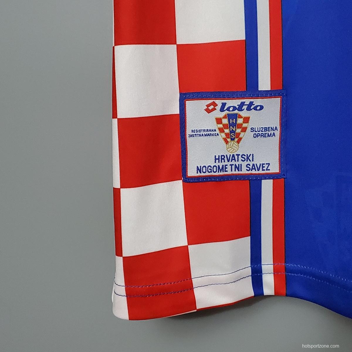 Retro 1998 Croatia home Soccer Jersey