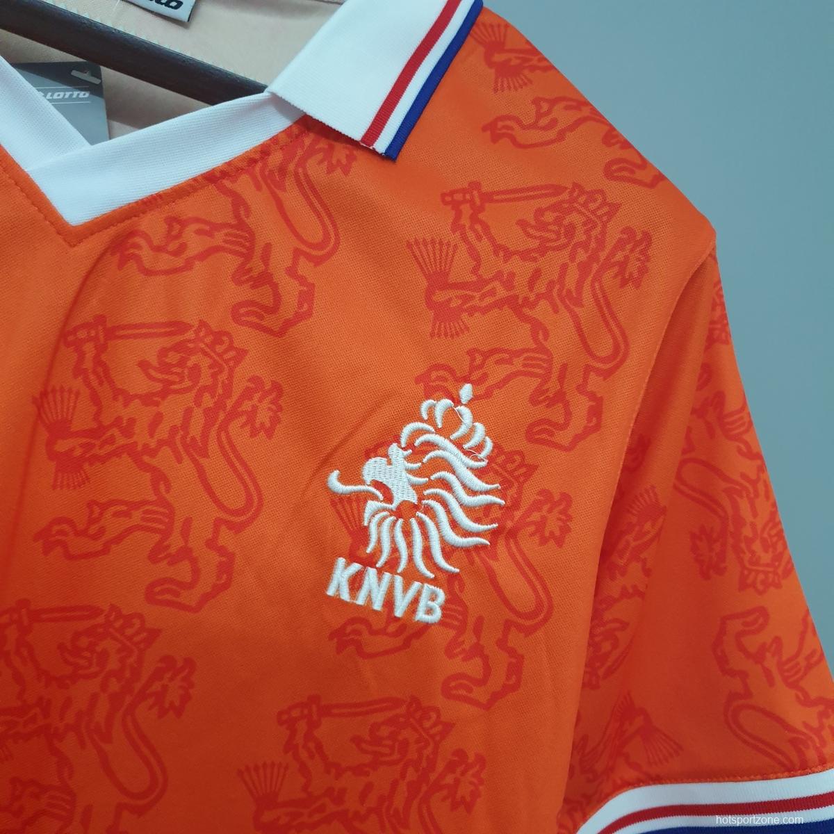 Netherlands 1995 retro shirt home Soccer Jersey