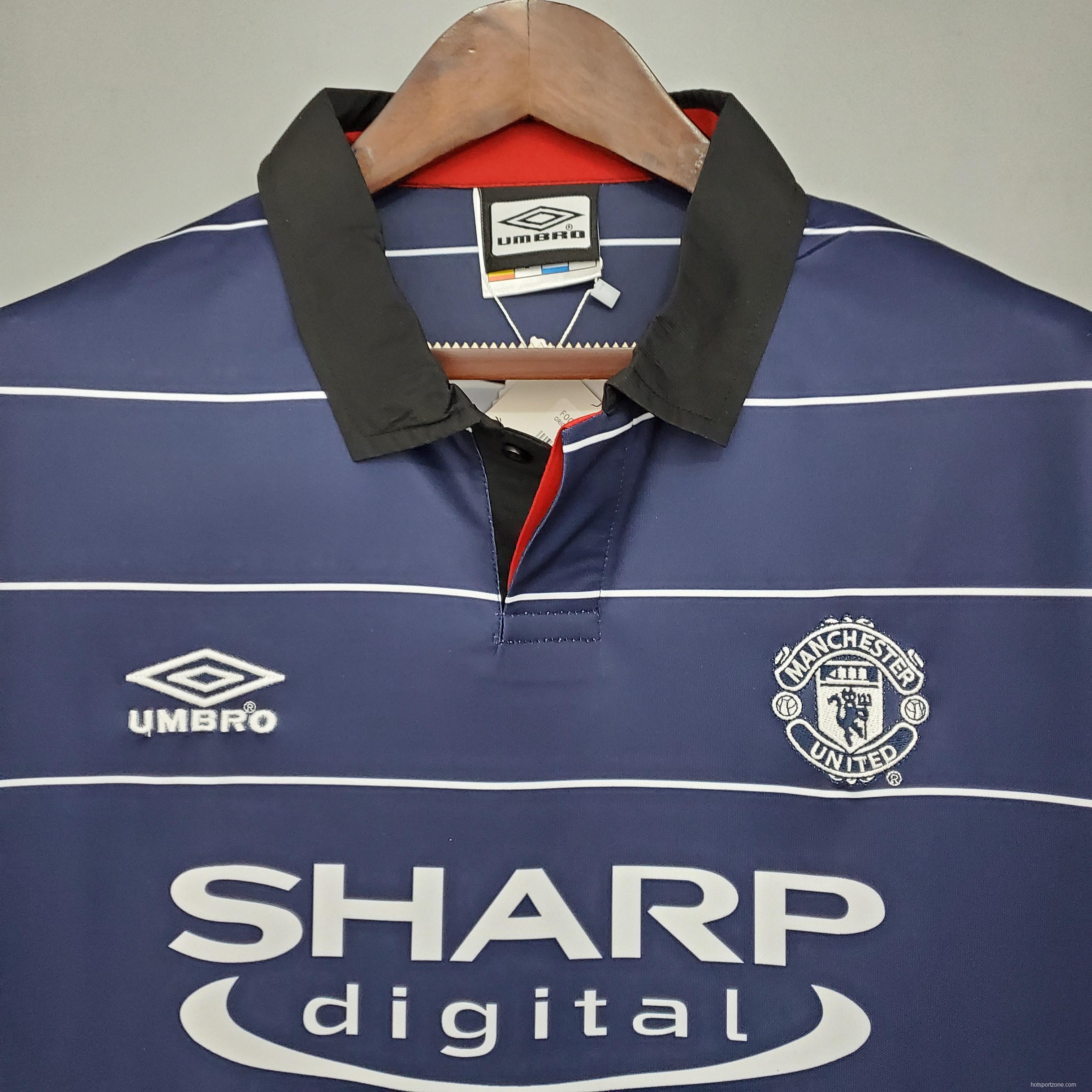 Retro Manchester United 99/00 away Soccer Jersey