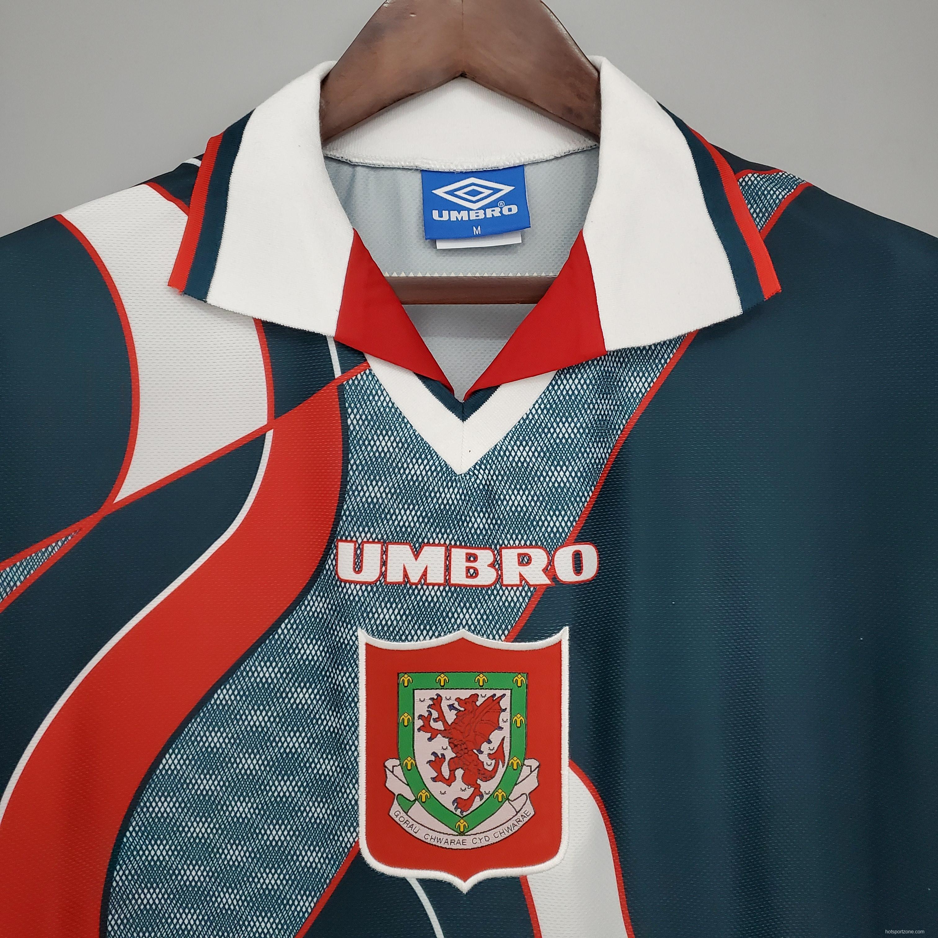 Retro Wales 94/95 away Soccer Jersey