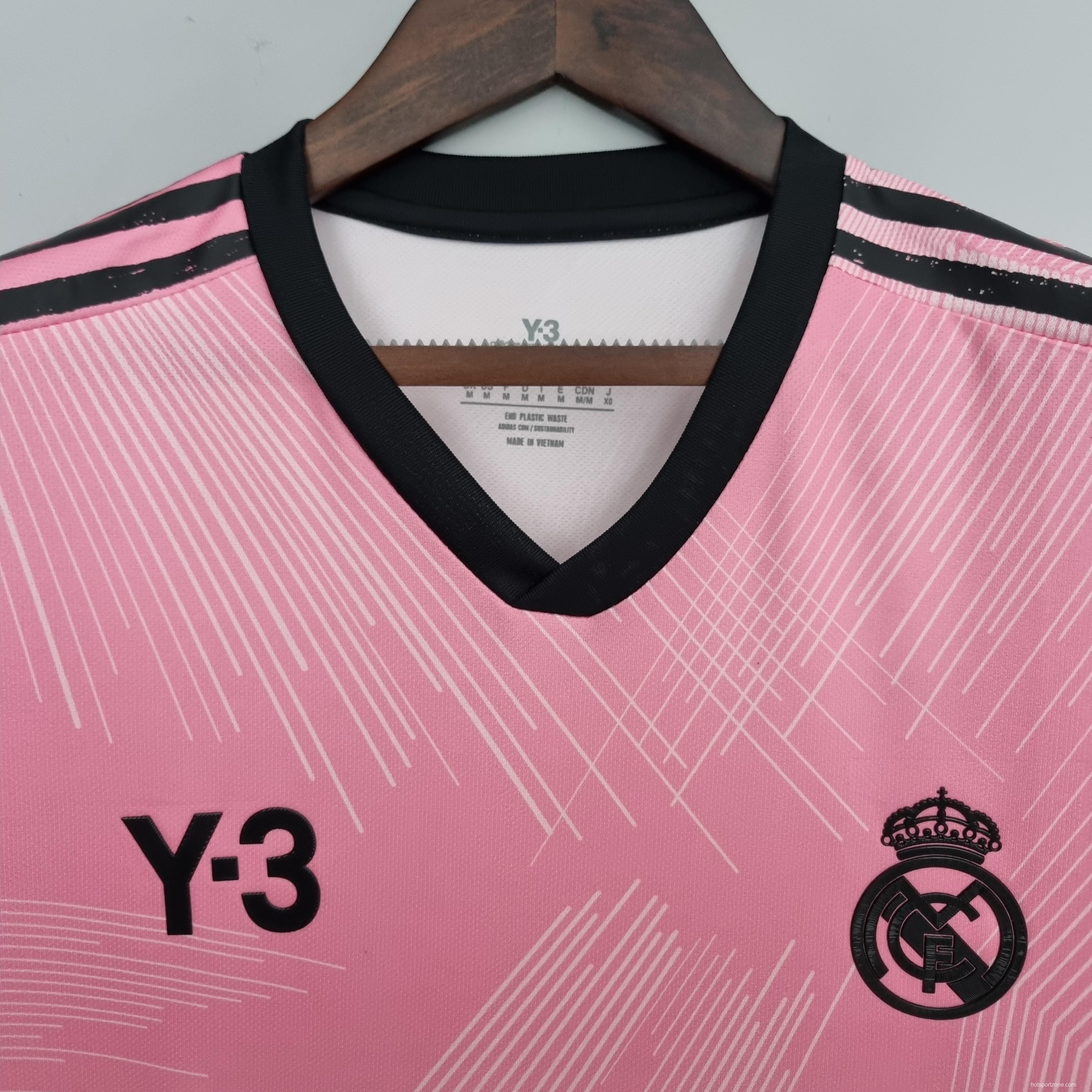 2022 Real Madrid Y3 Edition Pink Soccer Jersey