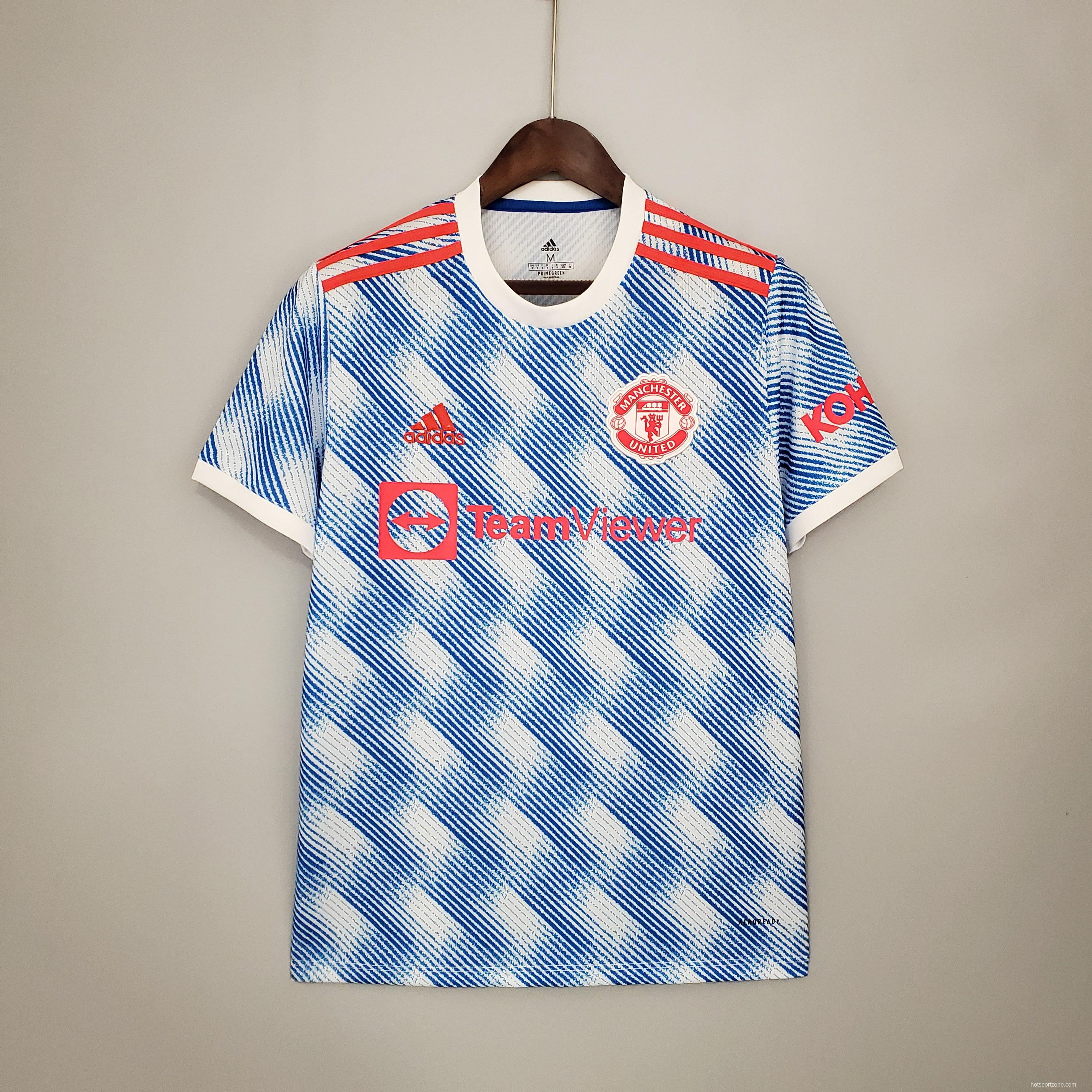 21/22 Manchester United away Soccer Jersey