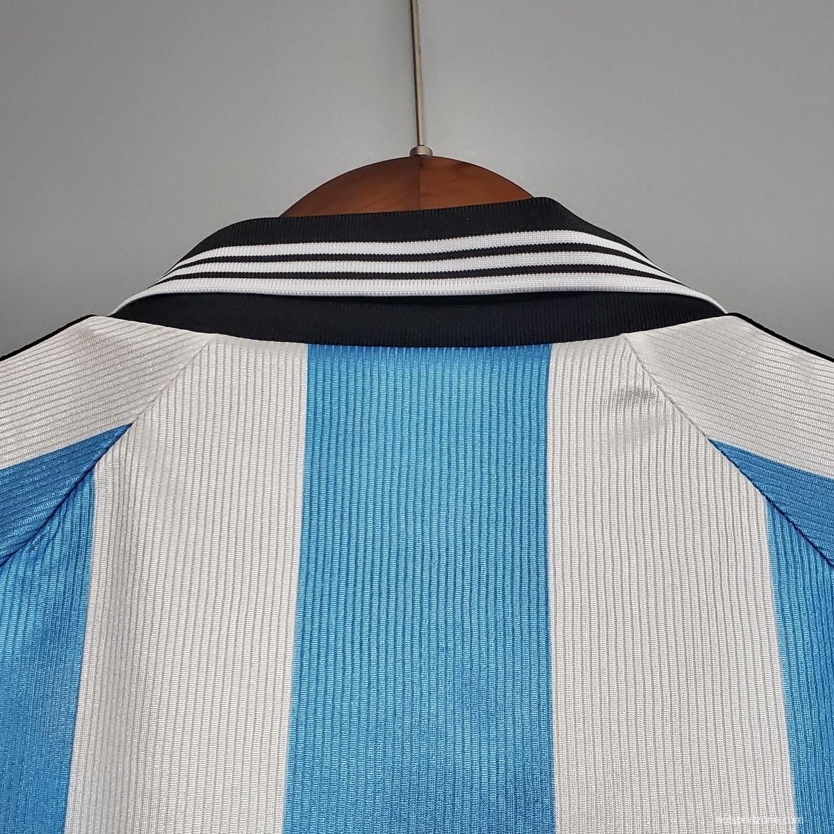 Retro Argentina 1998 home Soccer Jersey