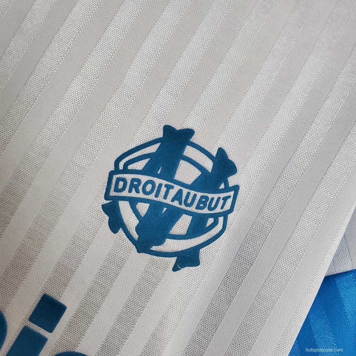 Retro Marseille 1990 home Soccer Jersey