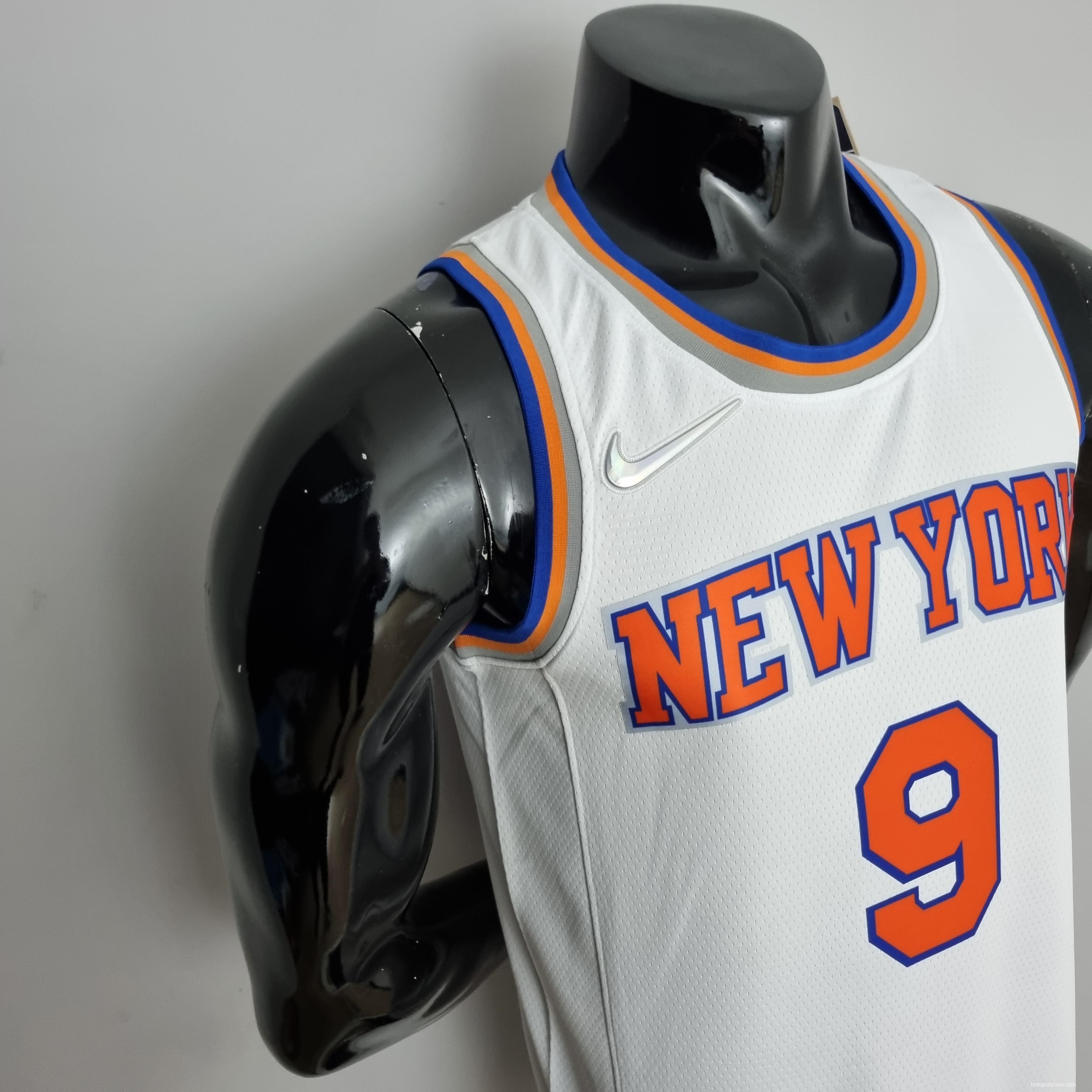 75th Anniversary Barrett #17 New York Knicks White NBA Jersey