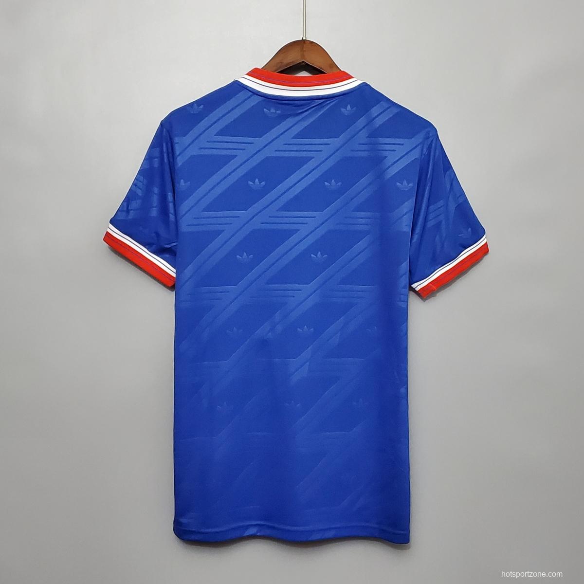 Retro 86/88 Manchester United third away Soccer Jersey