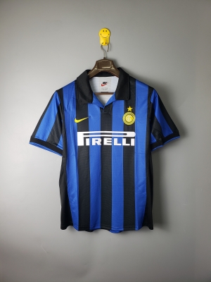 1998 models short-sleeved retro Inter Soccer Jersey