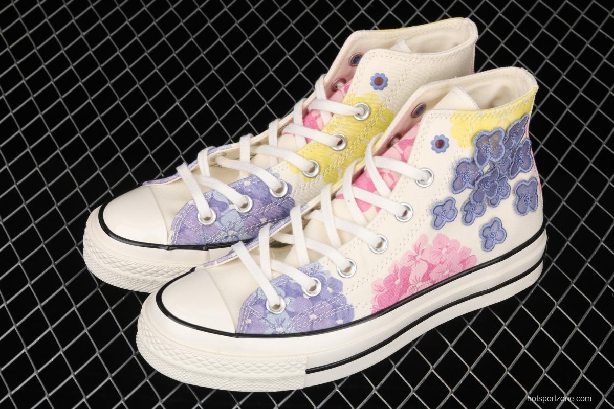 Converse 1970S Flower Series High Top Leisure Board shoes 570580C