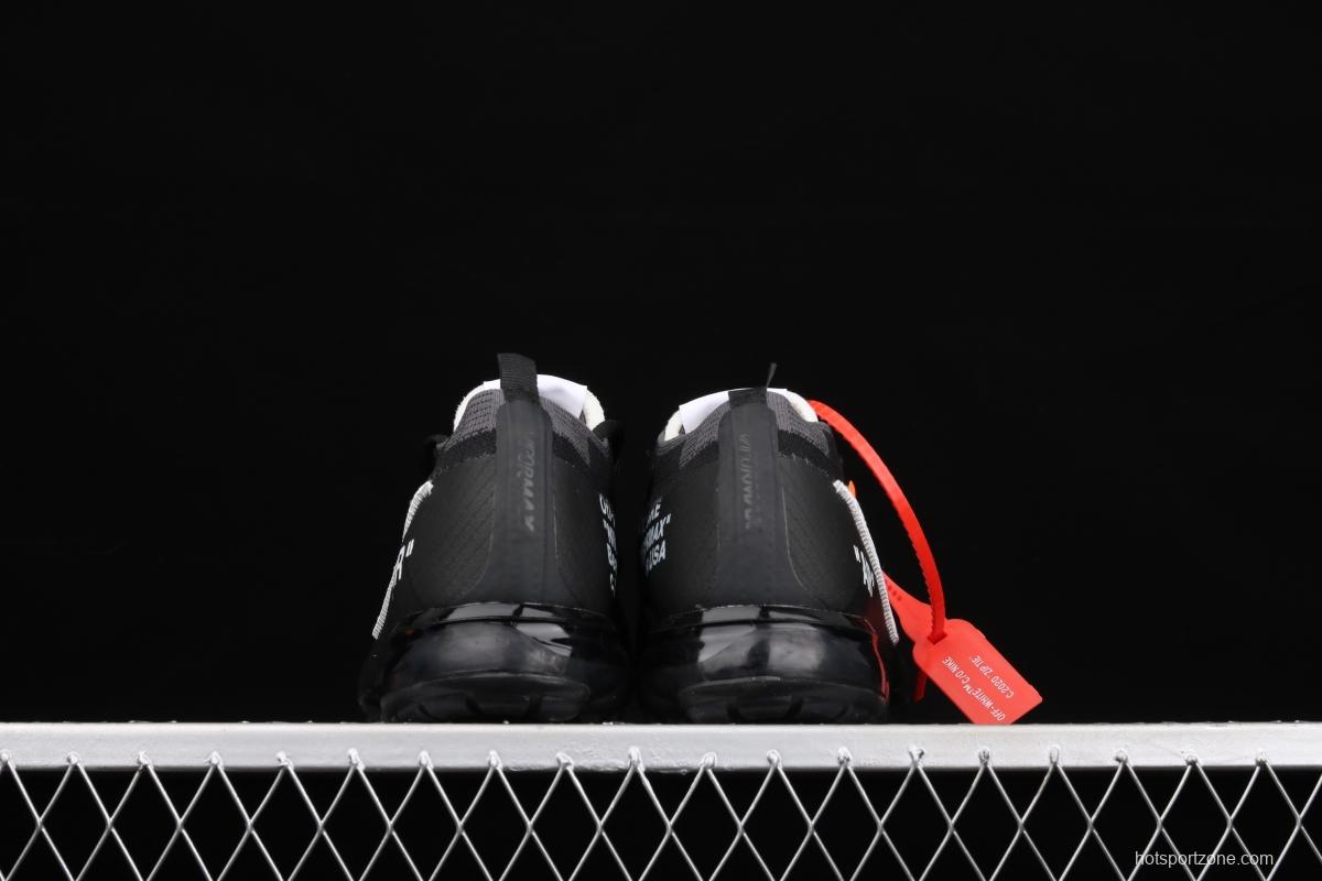 OFF-White x NIKE Vapor Max steam cushion jogging shoes AA3831-001