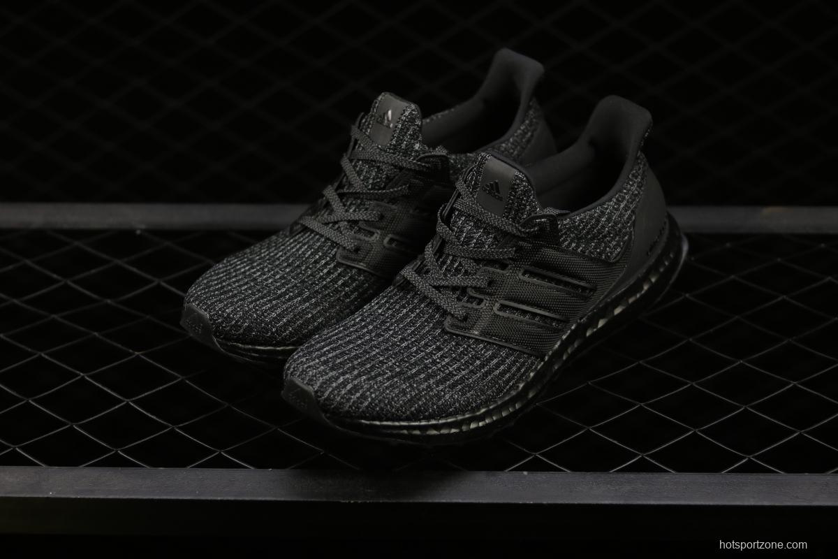 Adidas Ultra Boost 4.0BB6171 fourth generation knitted striped gray-black UB