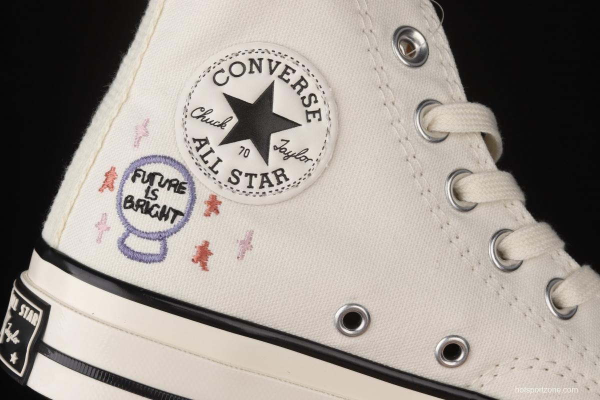 Converse Chuck 70 embroidered Star High Top Leisure Board shoes 572431C