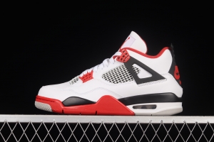 Air Jordan 4 Retro Fire Red White Red Flame Red Basketball shoes DC7770-160