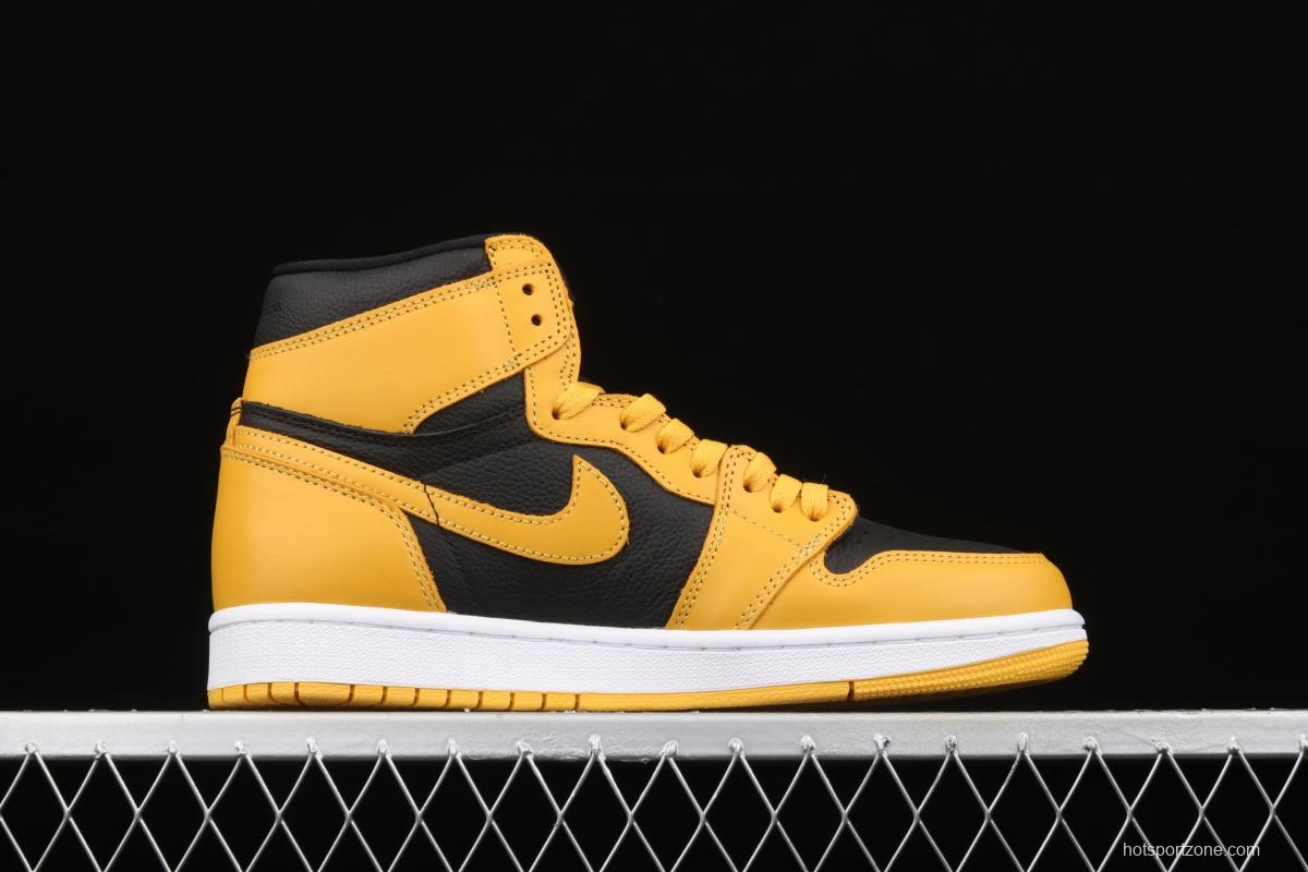 Air Jordan 1 High OG Pollen black and yellow 555088-701