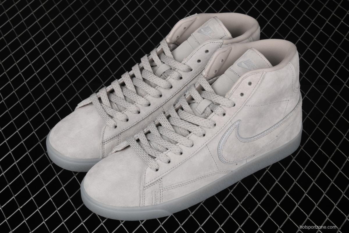 Reigning Champ x NIKE Blazer Mid Retro defending champion joint top suede 3M reflective high-top board shoes AV9375-005
