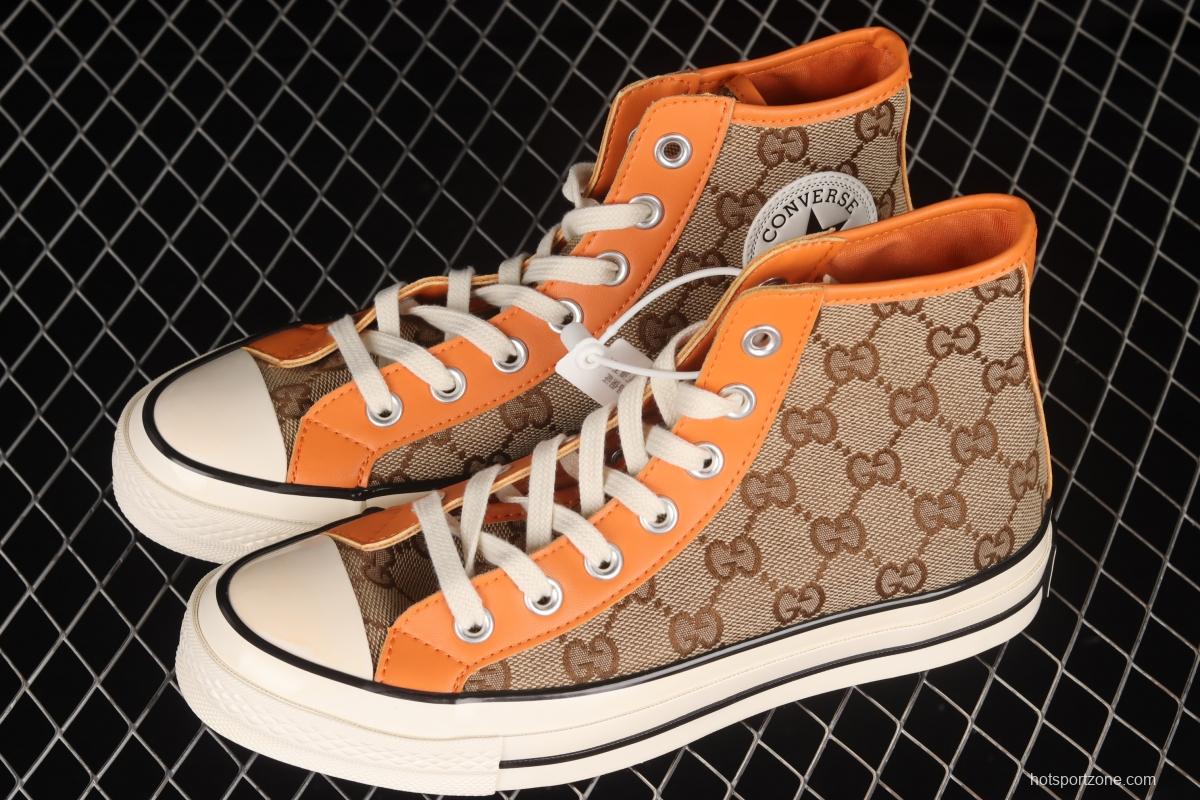 Remake Con Gucci x Converse Converse Trend High Top Casual Sneakers 169768C