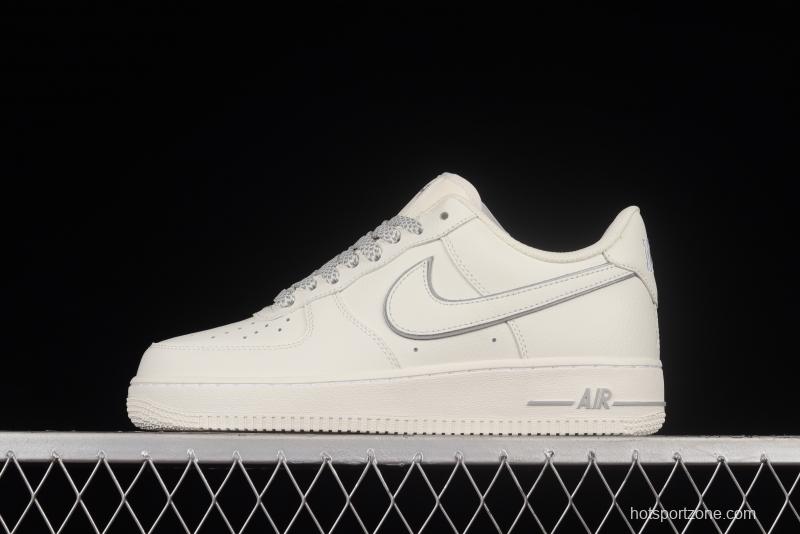 Kith x NIKE Air Force 1'07 Low Rice Silver New York Limited Starry Low-Top Casual Sneakers NY2022-017