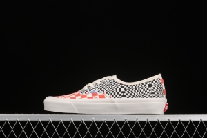 Vans Vault OG Authentic Lx high-end branch line impact color checkerboard retro low-side canvas skateboard shoes VN0A4BV91XL
