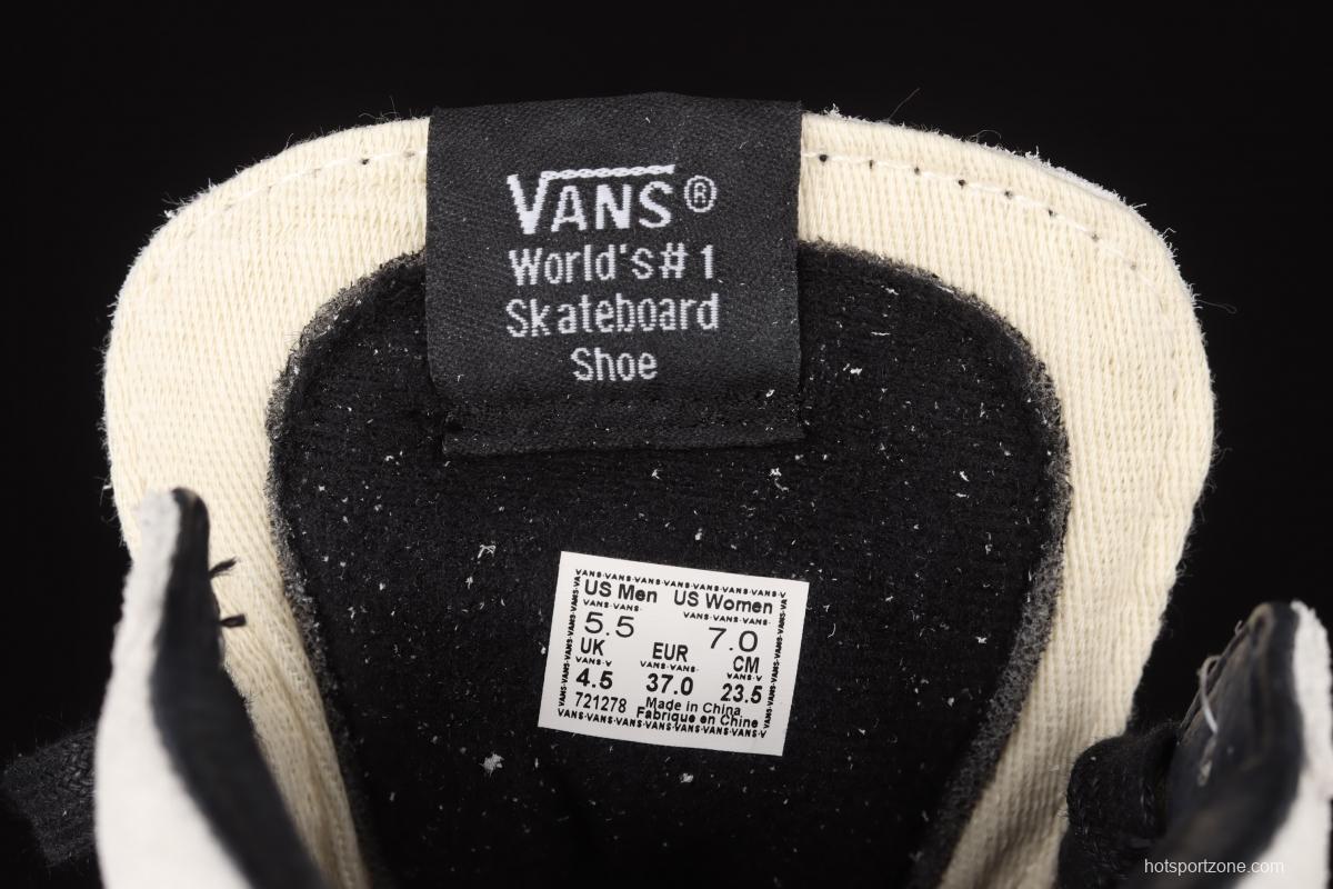 Vans Sk8-Hi Vansananheim's new Oreo vintage vulcanized high-top shoes VN0A38GF9XO