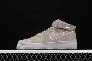 NIKE Air Force 11607 Mid Space Ash 3M reflective casual board shoes AA1118-003