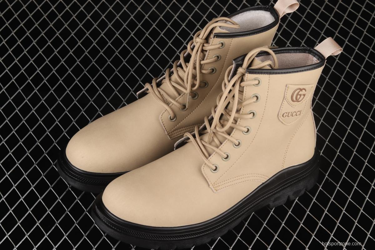 Gucci Screener GG High-Top Sneaker Gucci retro college style leisure Martin boots JPO605535