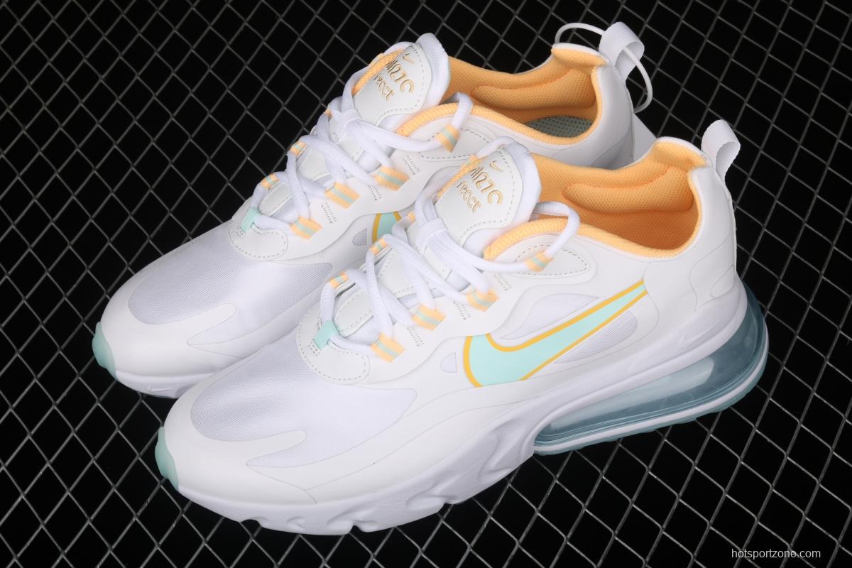 NIKE Air Max 270React new high-frequency mesh function half-palm air cushion cushioning running cloth shoes DJ3027-100