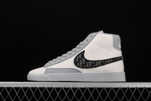 Dior x NIKE Blazer Mid Vntg Suede Diao League famous Trail Blazers high-top casual board shoes CN8607-002