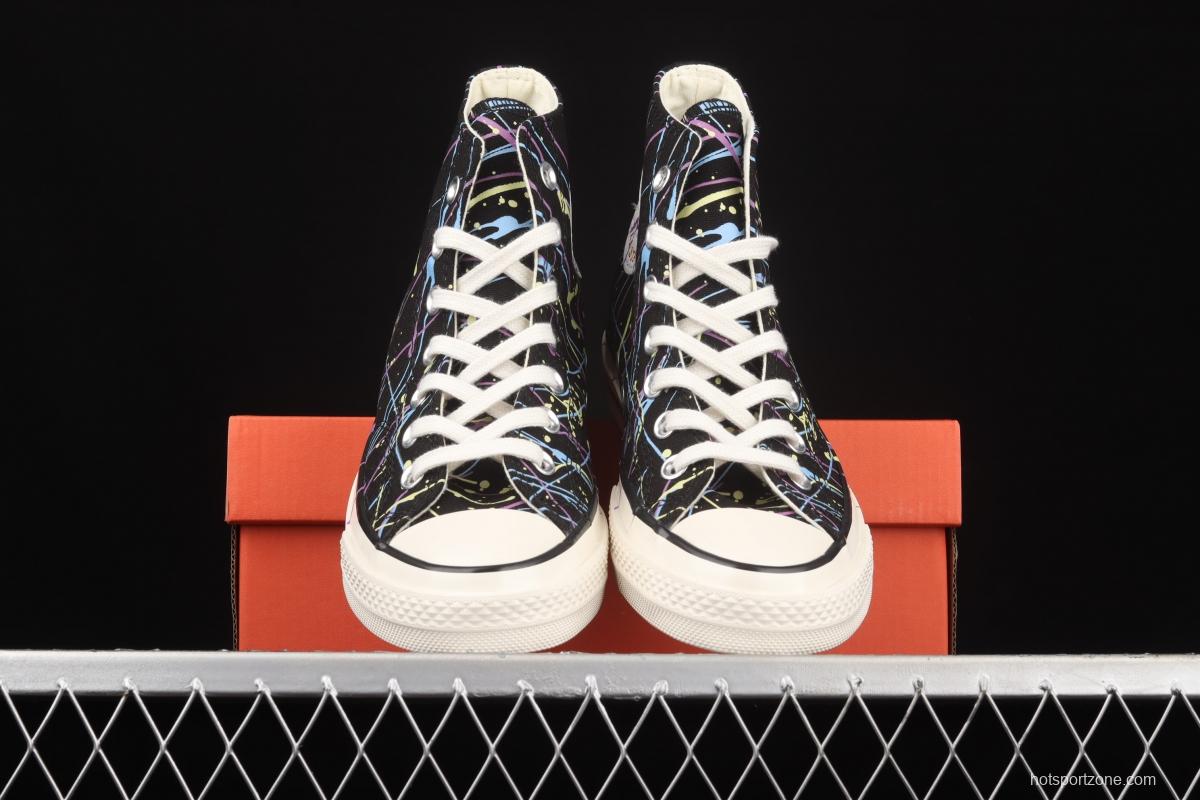 Converse Chuck 70s watercolor splash ink Chinese style high-top leisure board shoes 170801C