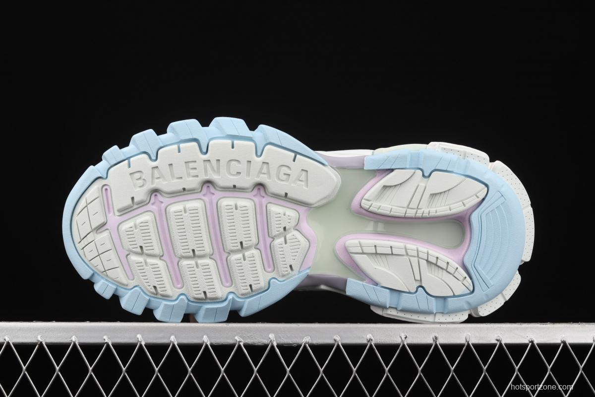 Balenciaga Sneaker Tess s.Gomma MAILLE WHITE/ORANGE 2021ss 3.0 three-generation outdoor concept shoes semi-drag W3AC49045