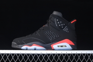 Air Jordan 6 Infrared Black Red Black Infrared 3M reflective Basketball Men's shoes 384664-060