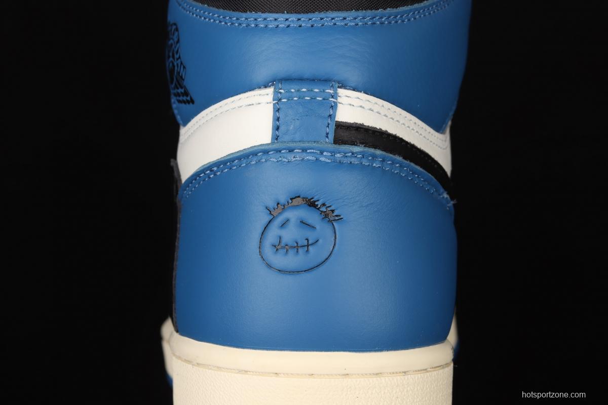 Travis Scott x Air Jordan 1 High OG Lightning inverted Gao Bang DH3227-105