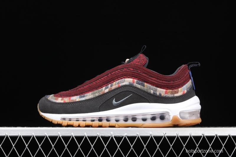 NIKE Air Max 97 brown color matching bullet air cushion running shoes DC3494-993