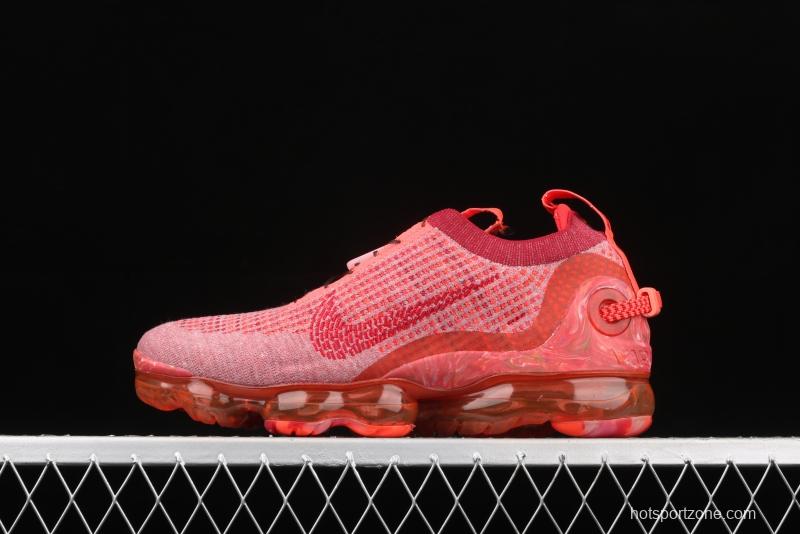 NIKE Air Vapormax 2020 Flyknit fly-woven fast lace full-palm air cushion jogging shoes CT1823-600