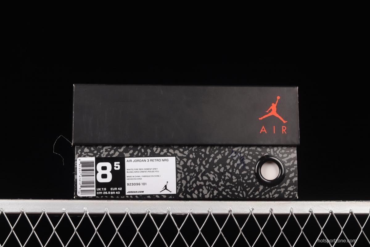 Air Jordan 3 Retro NRG Mocha AJ3 Joe 3 Free Throw Line Basketball Shoes 923096-101