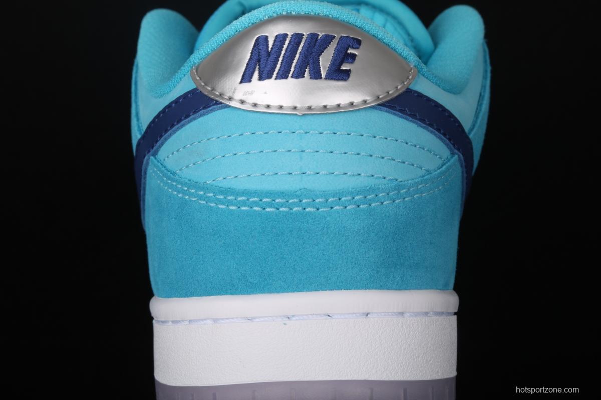 NIKE SB DUNK Low Pro sky blue fur-like fluorescent bottom low-top casual board shoes BQ6817-400