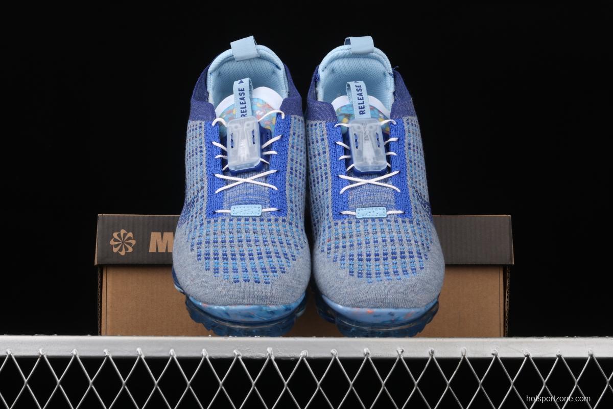 NIKE Air Vapormax 2020 Flyknit fly-woven fast tie full-palm air cushion jogging shoes CT1823-400