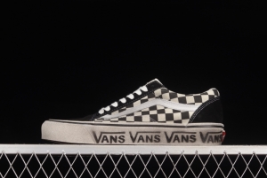 Vans Old Skool DX Anaheim black and white checkerboard old dirty low-top shoes VN0A38G2OAK