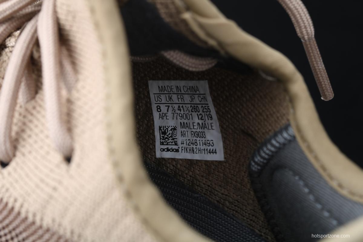 Adidas Yeezy Boost 350 V2 FX9033 das coconut 350 second generation hollowed-out sesame gray angel color