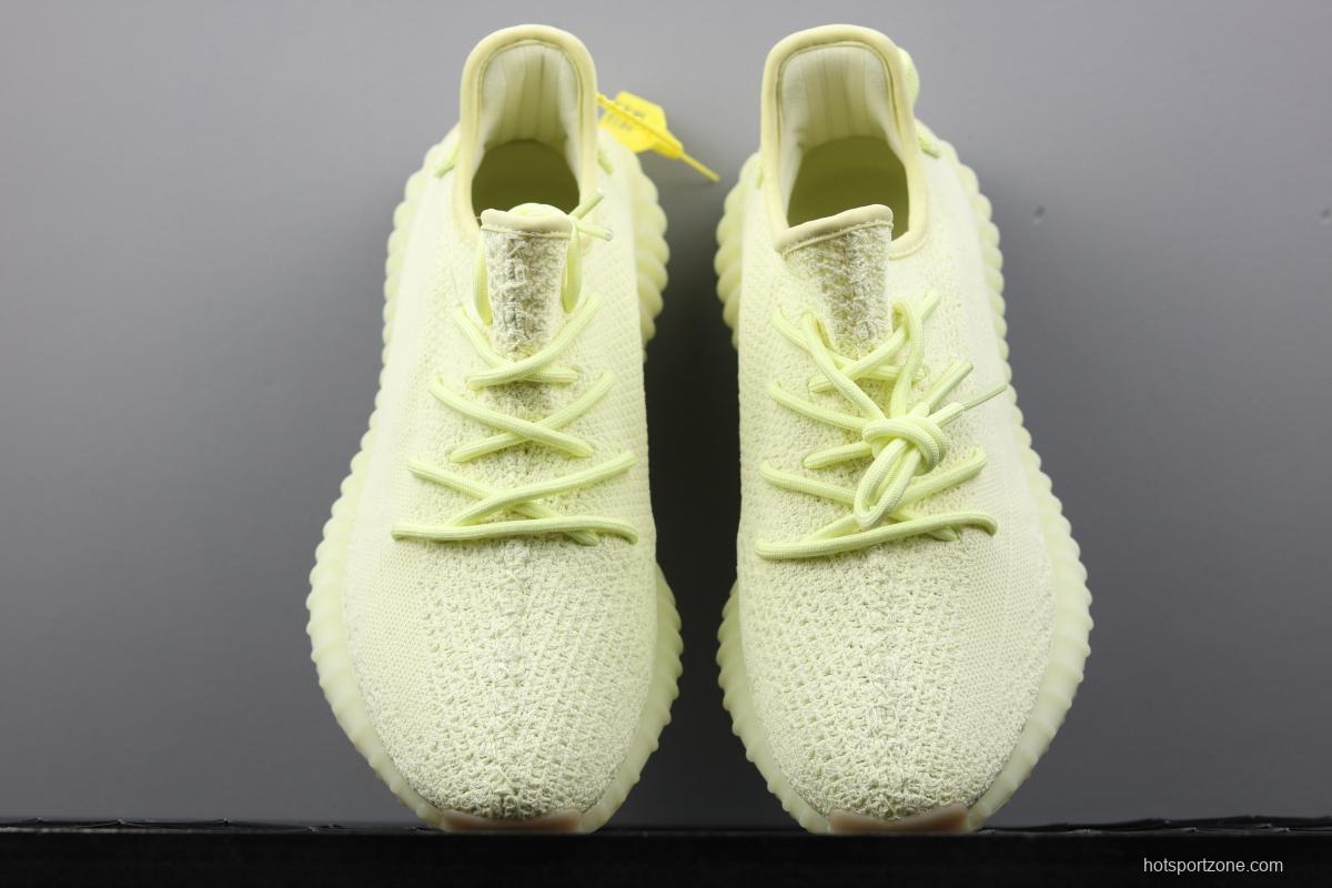 Adidas Yeezy 350V2 Real Boost Basf F36980 Darth Coconut 350 second generation light yellow original BASF popcorn