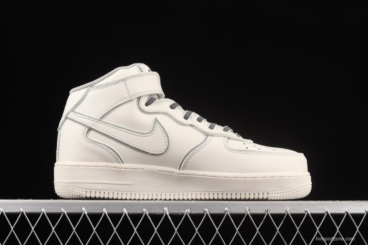 NIKE Air Force 11607 Mid 3M reflective medium side leisure sports board shoes AQ1218-118,