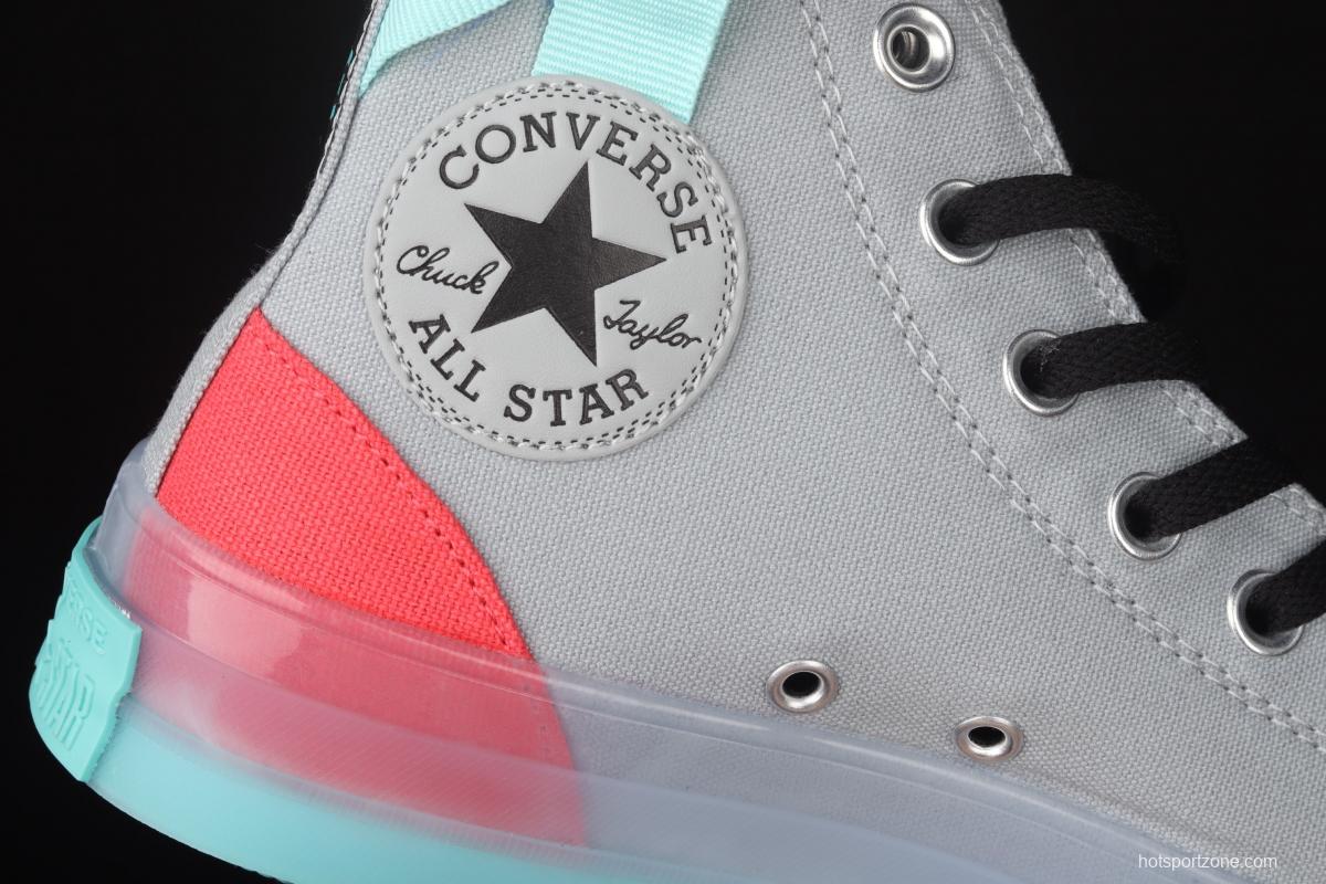 Converse Chuck Taylor All Star CX neutral crystal jelly soles hit color canvas high upper shoes 171693C